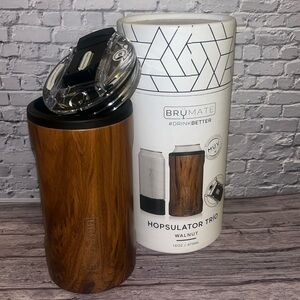 NIB BruMate Hopsulator Trio Walnut
